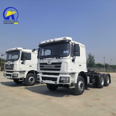 Eixo dianteiro 9tons Capacidade de carga Shacman F3000 6X4 Diesel Prime Mover Tractor Truck usado