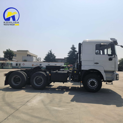 Eixo dianteiro 9tons Capacidade de carga Shacman F3000 6X4 Diesel Prime Mover Tractor Truck usado