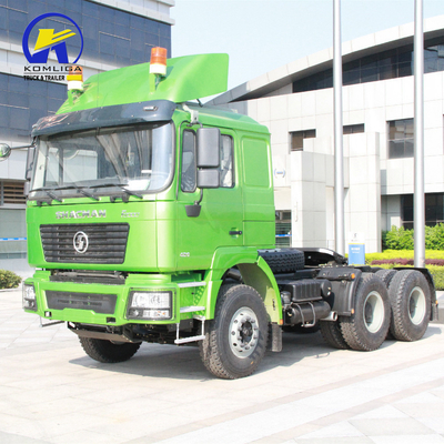 Cabina Hw76 Cabina Amarelo 6X4 10 rodas 380HP 400HP 420HP Cabeça Tractor Trailer Usado Tractor Truck