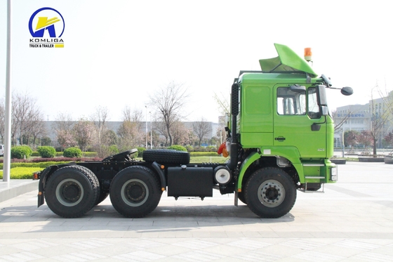 Cabina Hw76 Cabina Amarelo 6X4 10 rodas 380HP 400HP 420HP Cabeça Tractor Trailer Usado Tractor Truck