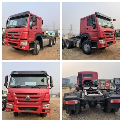 Sinotruk HOWO T7 Hohan 6X4 10 rodas 371HP 380HP 400HP e camião de tracção de reboque usado