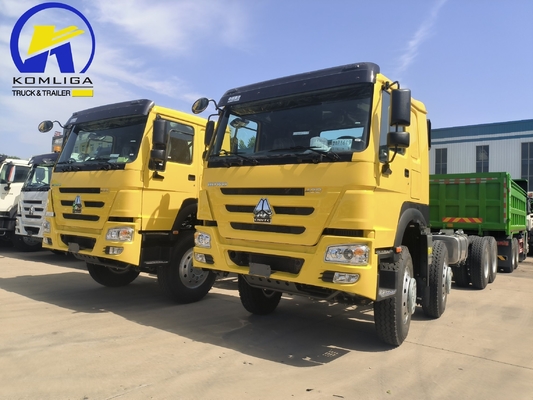 Sinotruk HOWO T7 8X4 400HP Tractor Truck Tractor Truck com balde 5600X2300X1500