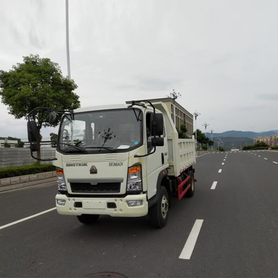 Sinotruk HOWO Homan 4X2 Pequeno Mini 6 Wheeler Dumper Truck com pneus sem tubos em vermelho