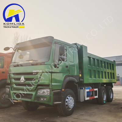 2020 Ano 371HP 6X4 Usado HOWO Dump Truck para o mercado da Zâmbia Roda motriz LHD/Rhd
