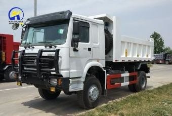 Mercado da África 6X4 4X2 caminhão de carga de leito plano com levantamento de cabeça ventral e potência a diesel