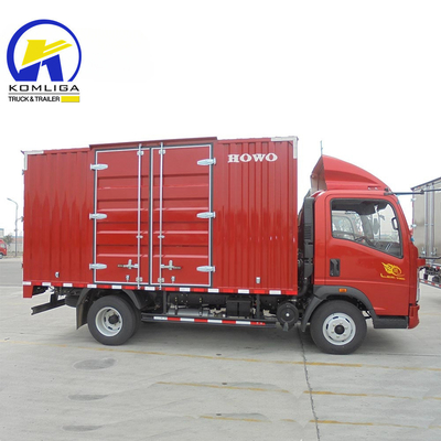 Sinotruk HOWO Hohan Cdw 4X2 Mini Van Box Cargo 3 Ton Dump Truck para 150 cavalos de potência