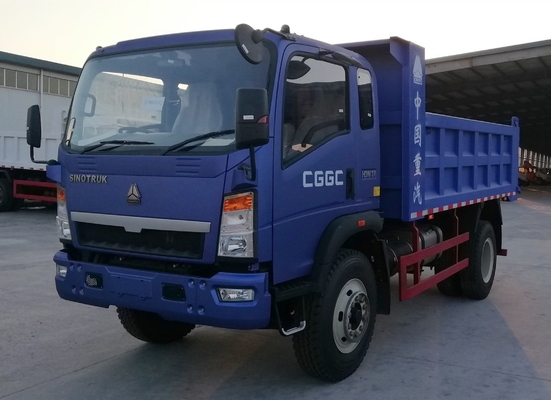 3/5/7/8 toneladas 6 Wheeler Sinotruk HOWO 4X2 Mini Dumper Truck com transmissão manual