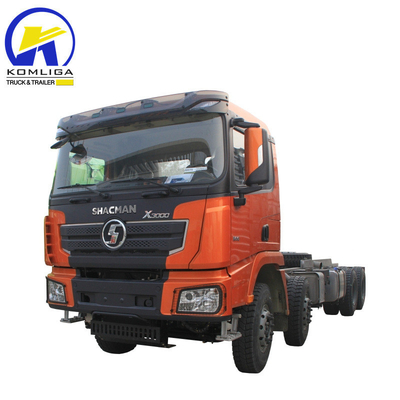Carrinho de descarga Shacman usado 8X4 12 rodas Carrinho de descarga de carrinho com cabine Hw76 em boas condições