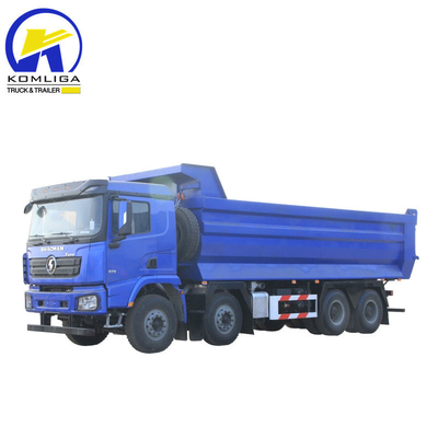 Carrinho de descarga Shacman usado 8X4 12 rodas Carrinho de descarga de carrinho com cabine Hw76 em boas condições