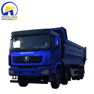 Carrinho de descarga Shacman usado 8X4 12 rodas Carrinho de descarga de carrinho com cabine Hw76 em boas condições