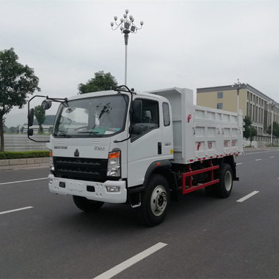 Sinotruk HOWO Homan 4X2 4X4 Pequeno camião de descarga de 3,5 toneladas com capacidade de tanque de combustível de 120 litros