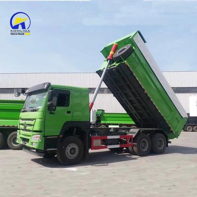 Sinotruk HOWO 10 rodas camião de descarga 371HP camião de segunda mão com cadeiras amarelas ≤5