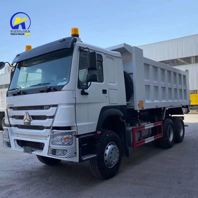 Sinotruk HOWO 10 rodas camião de descarga 371HP camião de segunda mão com cadeiras amarelas ≤5