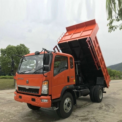 Usado Sinotruk HOWO 4X2 6wheel Mini Light Dump Tipper Truck com transmissão manual