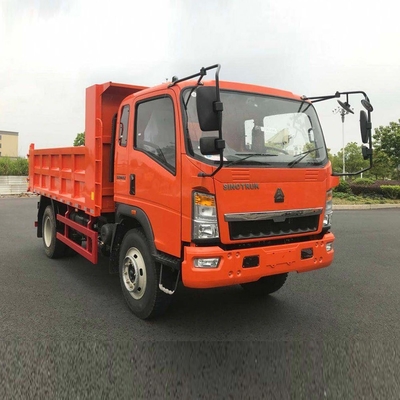 Usado Sinotruk HOWO 4X2 6wheel Mini Light Dump Tipper Truck com transmissão manual