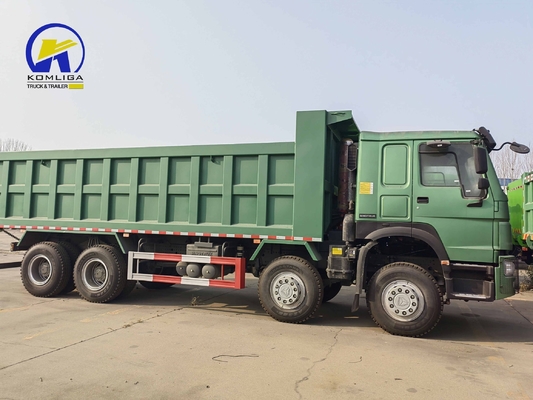8X4 12 Wheeler 60ton Sinotruck Tipper Dumper 371HP HOWO Dump Truck para construção