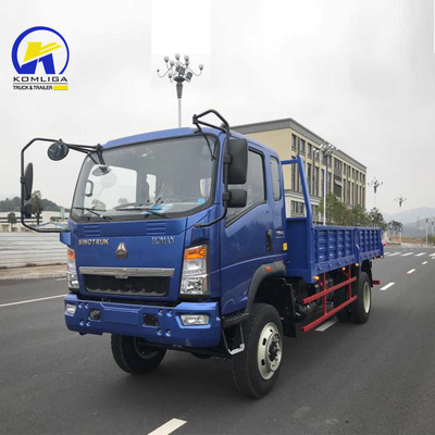 Pedido personalizado HOWO caminhão leve 4X2 6 rodas camião de carga de descarga Capacidade de carga 1-10t