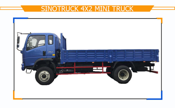 Sinotruk HOWO Homan 4X2 4X4 camião de descarga com eixo dianteiro 2,4 toneladas e eixo traseiro 4,2 toneladas