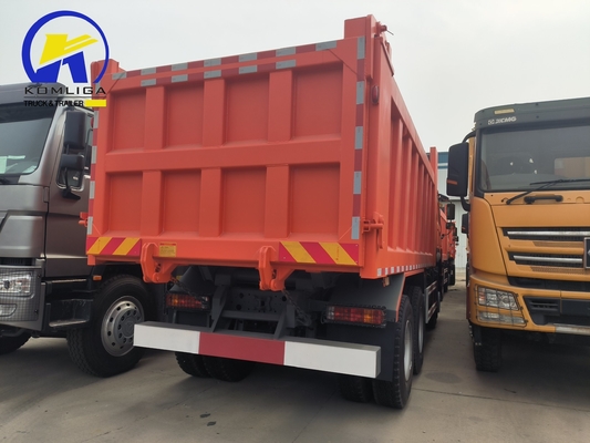 25 toneladas usadas HOWO Carrinho de descarga com despejo 6X4 10 Wheeler com dimensão de balde 5600X2300X1500