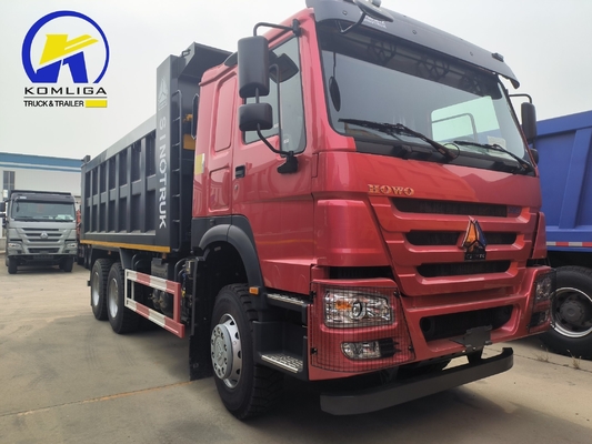 25 toneladas usadas HOWO Carrinho de descarga com despejo 6X4 10 Wheeler com dimensão de balde 5600X2300X1500