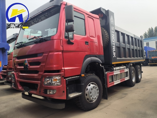 25 toneladas usadas HOWO Carrinho de descarga com despejo 6X4 10 Wheeler com dimensão de balde 5600X2300X1500