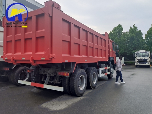 Estilo de elevação frontal usado Sinotruk HOWO 6X4 10 rodas Dumpper Tipper Tipping Dump Truck