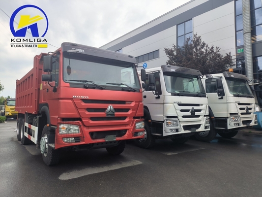 Estilo de elevação frontal usado Sinotruk HOWO 6X4 10 rodas Dumpper Tipper Tipping Dump Truck