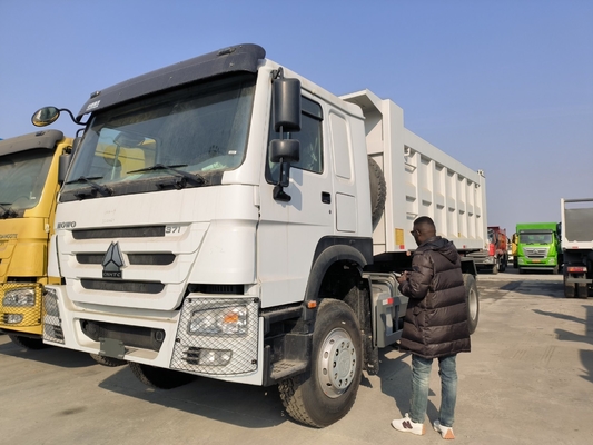Sinotruk HOWO usado 6X4 371HP 10 Wheelers Tipper Dumper Dump Truck para capacidade do motor
