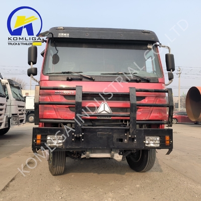 Red 8X4 Trucks 371 HP 375HP 400HP 420HP Sinotruk Heavy Duty Tipping Tipper Dumper Second Hand Dump Truck e HOWO Truck para o mercado africano