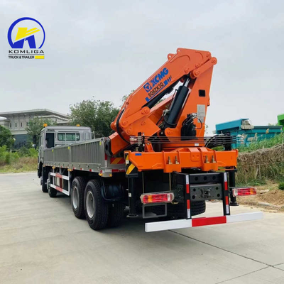 Peças de reposição técnicas de apoio HOWO 6X4 4X2 camião de carga com guindaste e capacidade de motor 4-6L