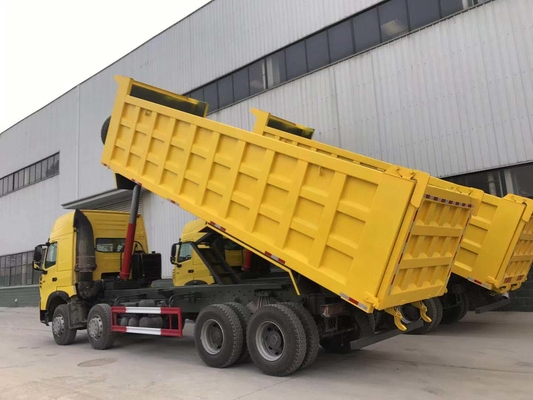 Produtos 8X4 caminhão pesado de 12 rodas Sinotruk caminhão de descarga usado com 375 cavalos de potência