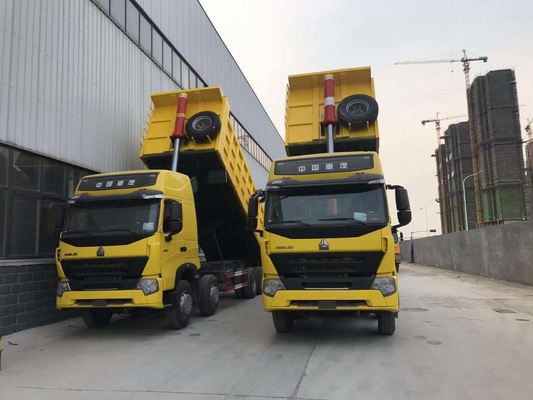 Produtos 8X4 caminhão pesado de 12 rodas Sinotruk caminhão de descarga usado com 375 cavalos de potência