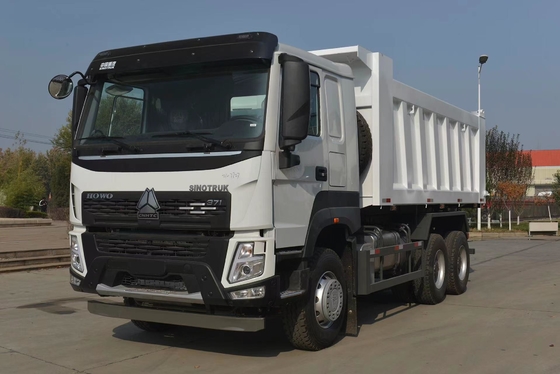 Desenho de pneu radial usado Sinotruk HOWO 6X4 caminhão com caixa de transmissão HW19710