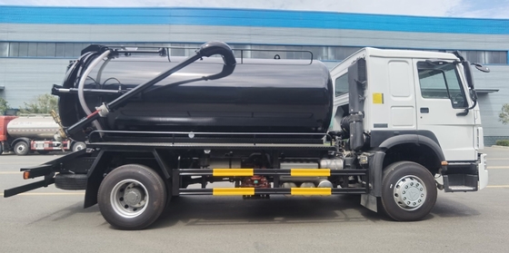 Sinotruk HOWO 4X2 5m3 10m3 camiões sépticos usados com norma de emissões Euro 2