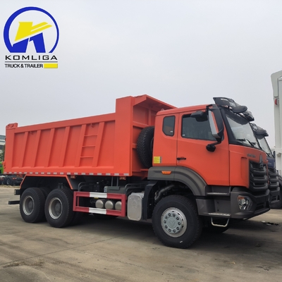 10 rodas 380 HP 6X4 Tipper Sinotruk HOWO Usado camião de lixo para requisitos personalizados