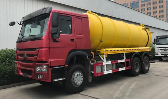 Certificado CEE 10 Wheeler 6X4 Sinotruk HOWO camiões usados de bomba séptica com pneus 12r22.5