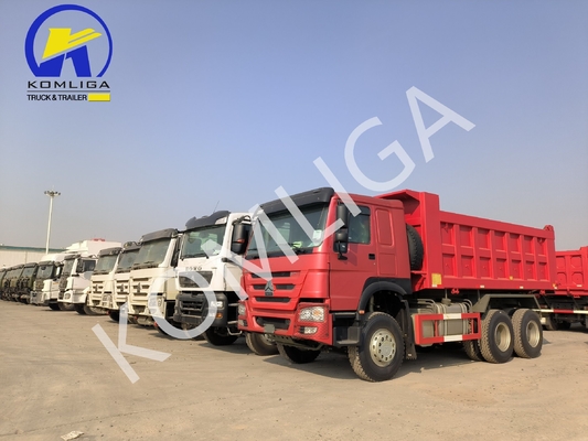 Tipo de transmissão manual Sinotruk Utilizado HOWO 10 rodas Tipper 6X4 Mining Dump Truck