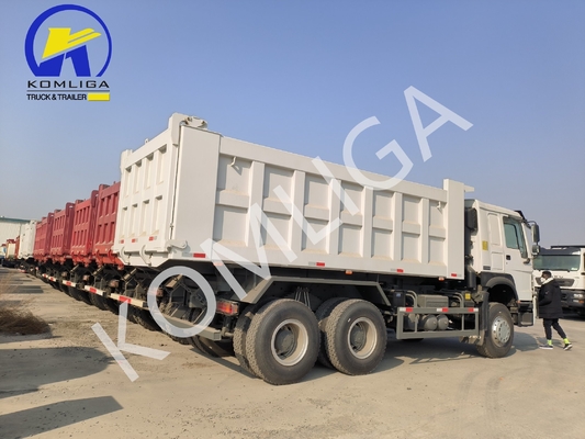 Tipo de transmissão manual Sinotruk Utilizado HOWO 10 rodas Tipper 6X4 Mining Dump Truck