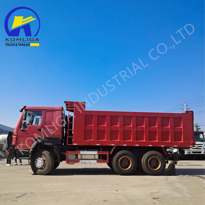 Sinotruk Usado HOWO caminhão 10 rodas de desvio 6X4 caminhão de descarga de mineração com motor Wd615.47