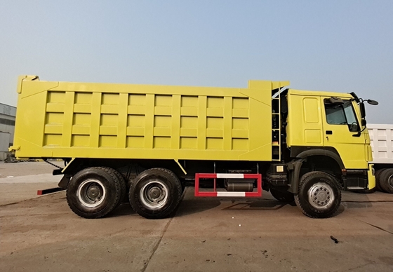 LHD/RHD Roda de condução Sinotruk HOWO 6X4 10 rodas 371HP Mini Tipper Usado camião de lixo