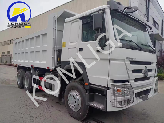 Sinotruck usado HOWO 6X4 371HP Dumpper de inclinação com eixo dianteiro 9tons Capacidade de carga