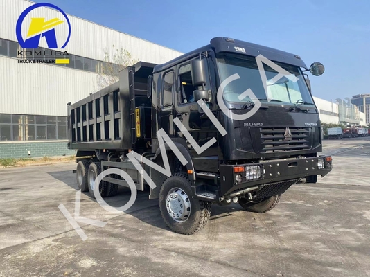 Sinotruck usado HOWO 6X4 371HP Dumpper de inclinação com eixo dianteiro 9tons Capacidade de carga