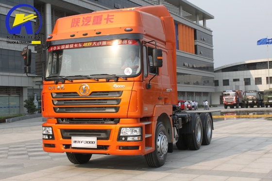 Yellow Shacman F3000 6X4 10 Rodas Semi Trailer Head Prime Mover Usado caminhão-trator