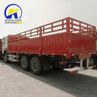 St16/Hc16/Hc16 eixos traseiros Sinotruk HOWO 6X4 caminhão de segunda mão para carga de estacas de vedação
