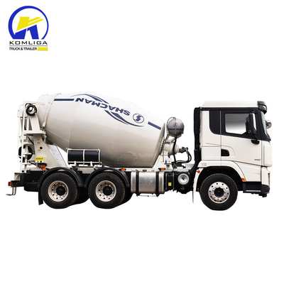 Shacman 6X4 caminhão de mistura de concreto com desempenho e levantamento hidráulico de rebentador ventral