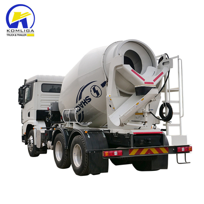 Shacman 6X4 caminhão de mistura de concreto com desempenho e levantamento hidráulico de rebentador ventral