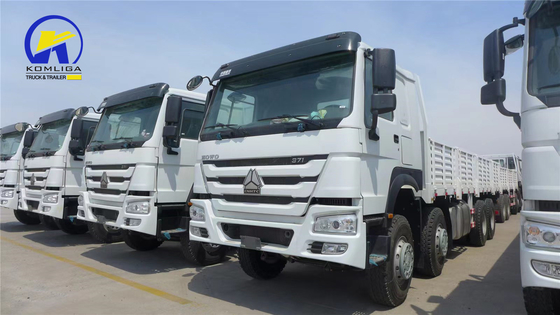 Sinotruk Sinotruck HOWO Hohan 8*4 Parede lateral Drop Van de cama plana com reboque completo