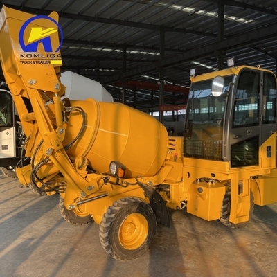 Autocarregamento 1,5m3 2m3 Diesel Mixer hidráulico de concreto para construção pesada