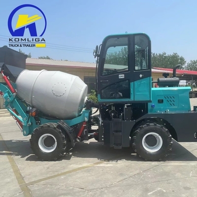 Autocarregamento 1,5m3 2m3 Diesel Mixer hidráulico de concreto para construção pesada