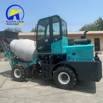 Autocarregamento 1,5m3 2m3 Diesel Mixer hidráulico de concreto para construção pesada